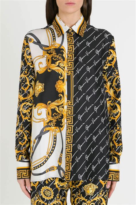 versace silk shirt replica free shipping|versace silk shirt sale.